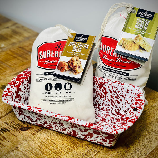 Red Splatter Loaf Pan